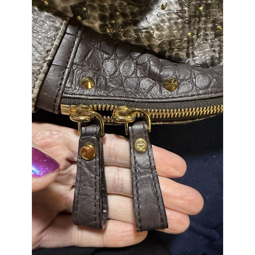 MCM Small Python Stud Armour Backpack - Picture 9 of 16